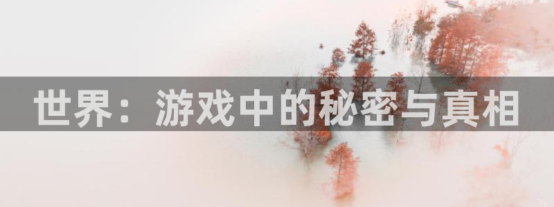 万赢娱乐app官网：世界：游戏中的秘密与真相