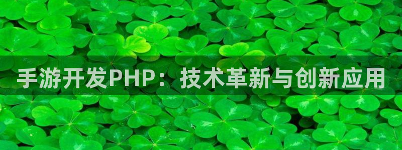万赢娱乐棋牌：手游开发PHP：技术革新与创新应用